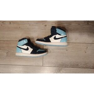 Nike Air Jordan 1 Retro High Women 5 Blue Chill Excellent Patent CD0461-401